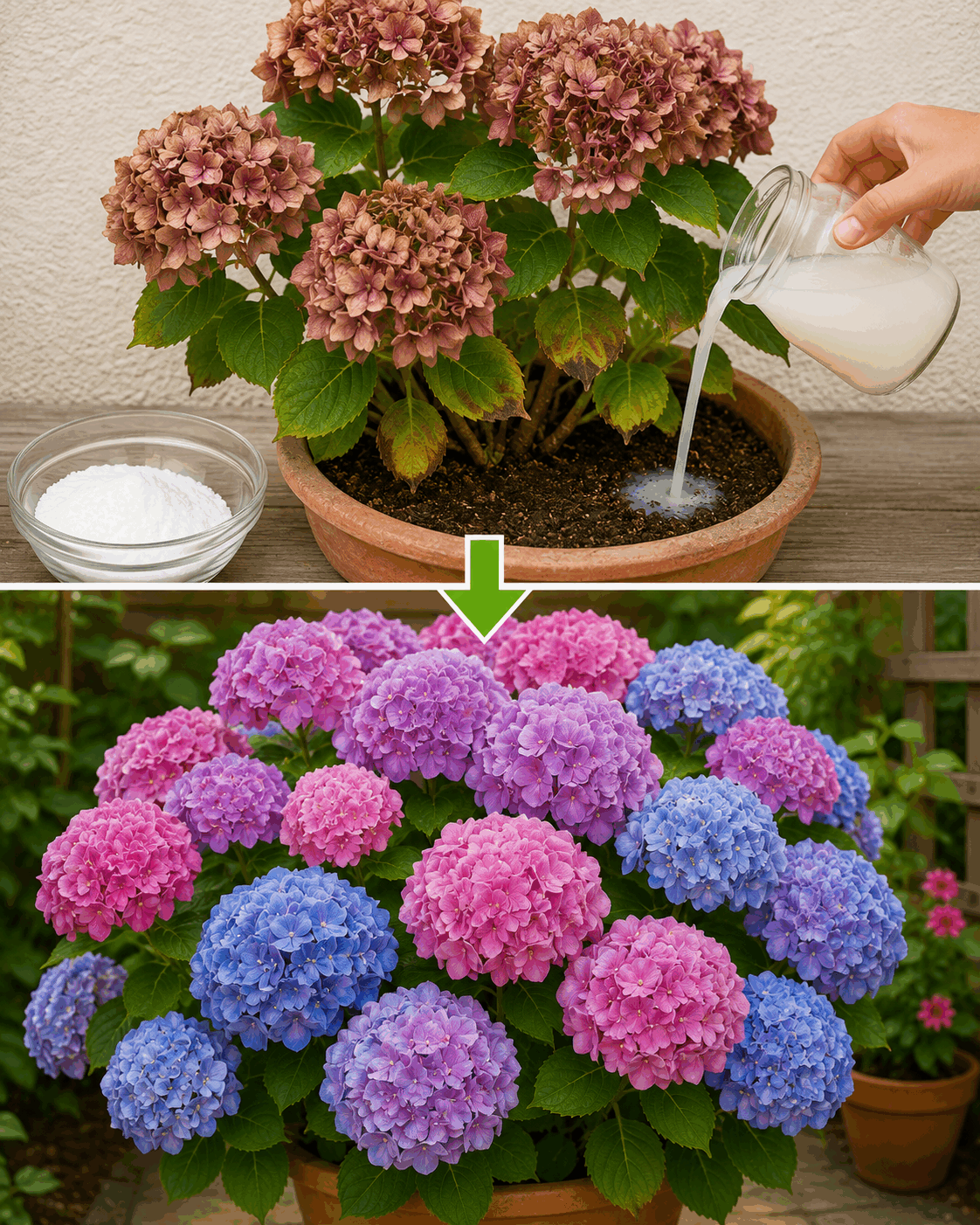 Así consiguen que las hortensias vuelvan a florecer como nunca antes