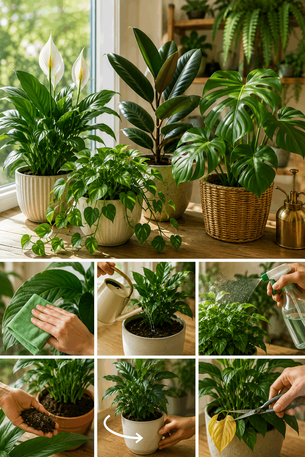 Así se mantienen sanas las plantas de interior durante todo el año