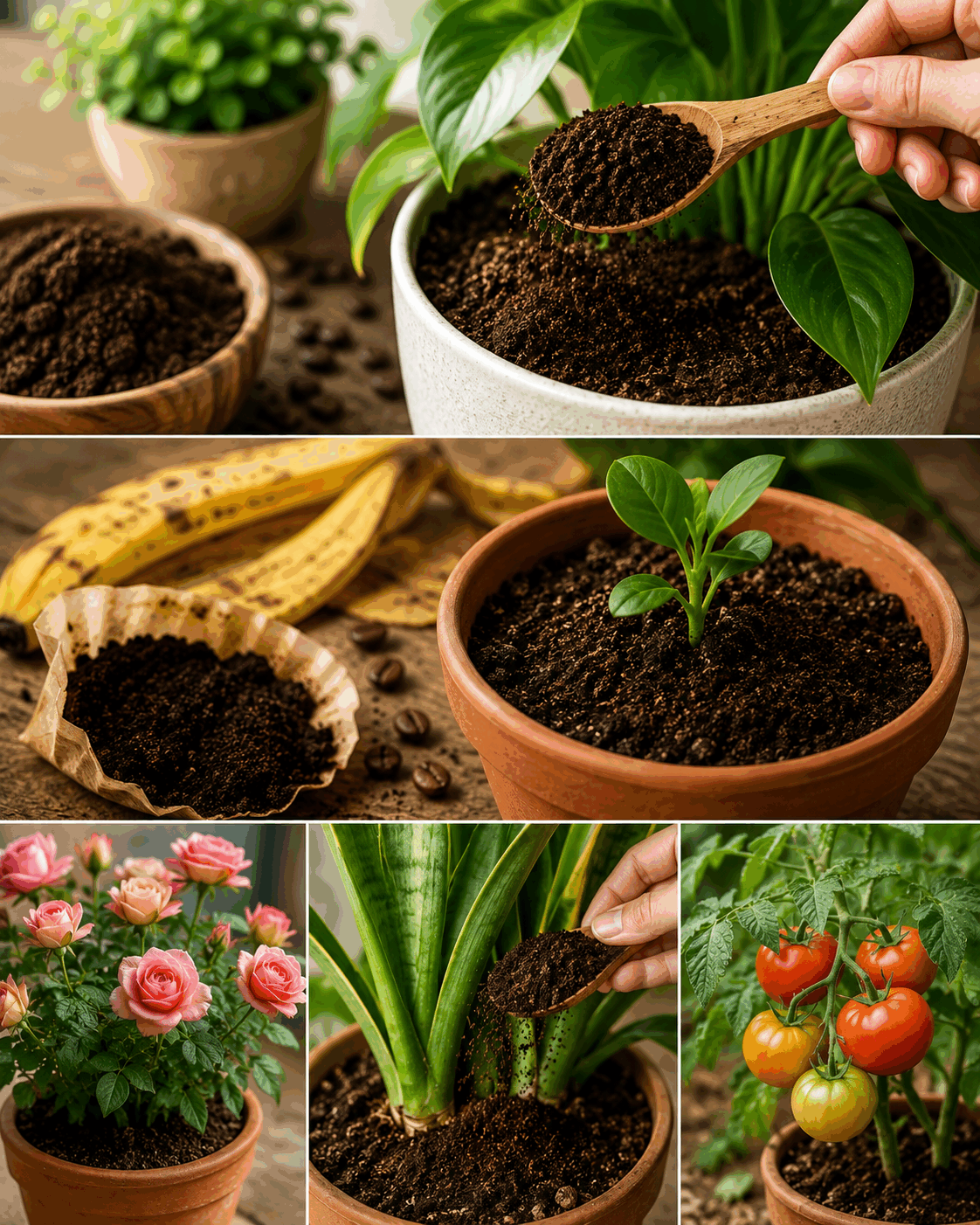 No tires los posos de café: son un tesoro para tus plantas