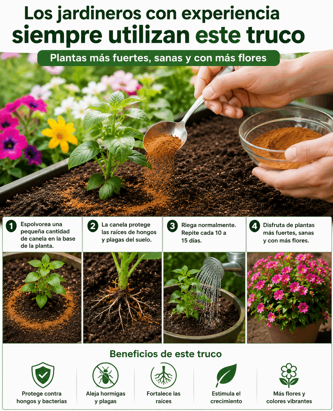 Los jardineros con experiencia siempre utilizan este truco