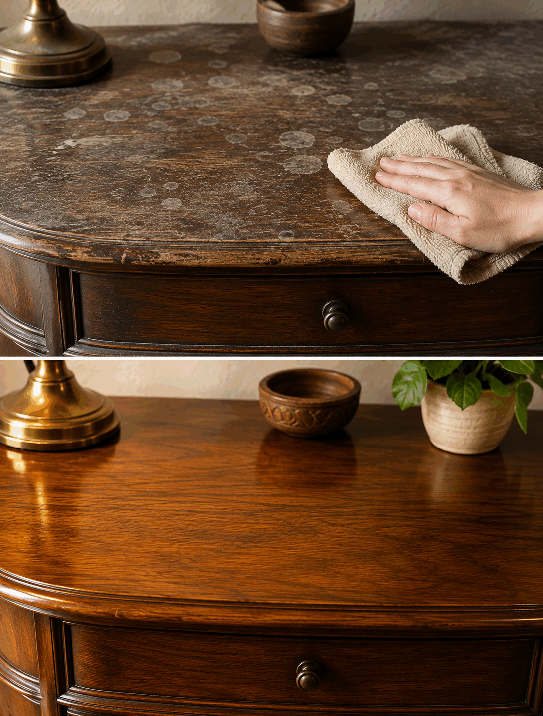 La mayoría limpia los muebles de madera de forma incorrecta
