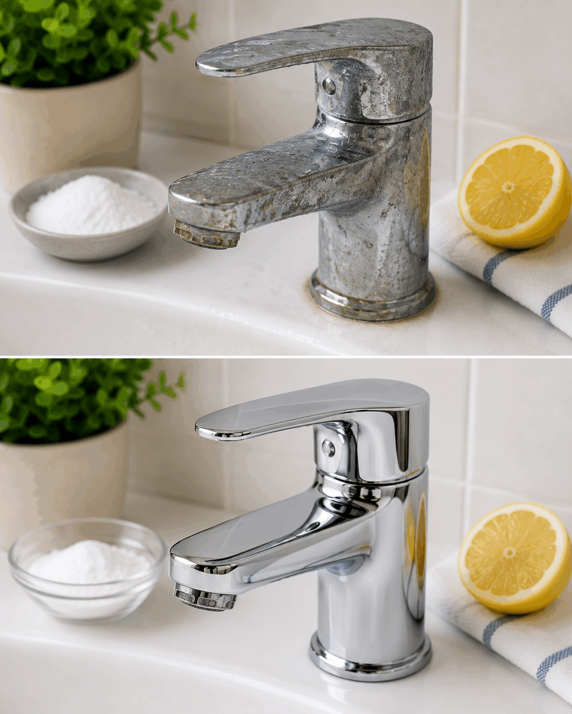 Este truco casero devuelve el brillo a los grifos del baño en pocos minutos