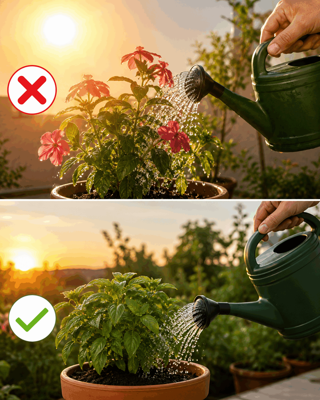 Nunca vuelvas a regar las plantas a esta hora del día