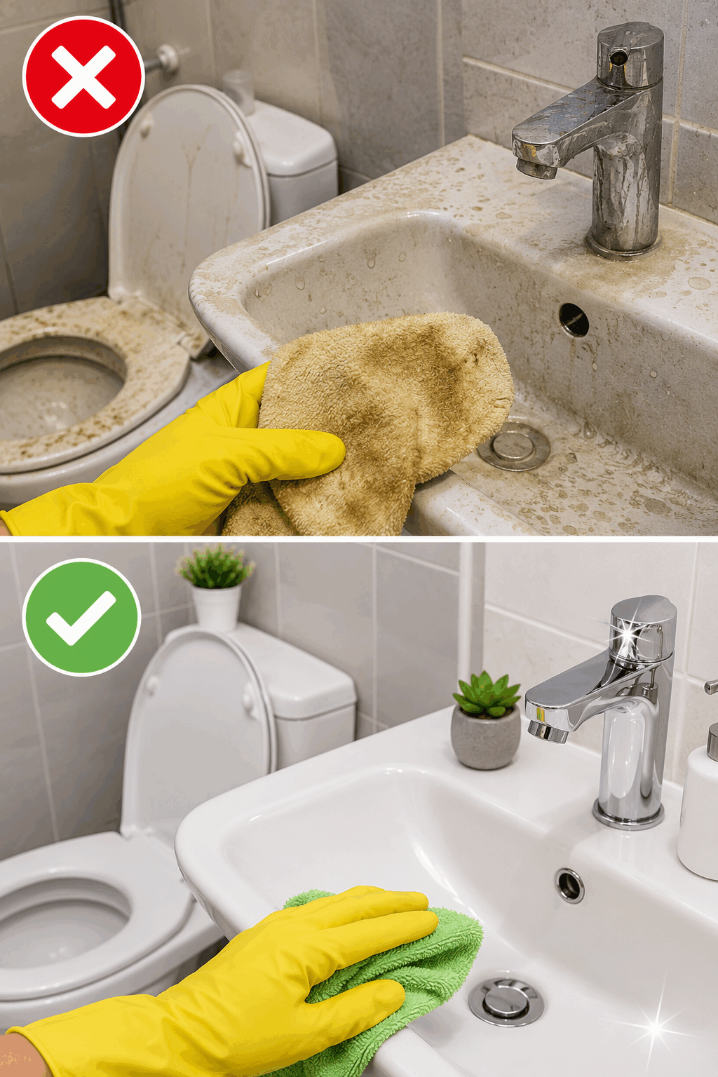 El mayor error al limpiar el baño
