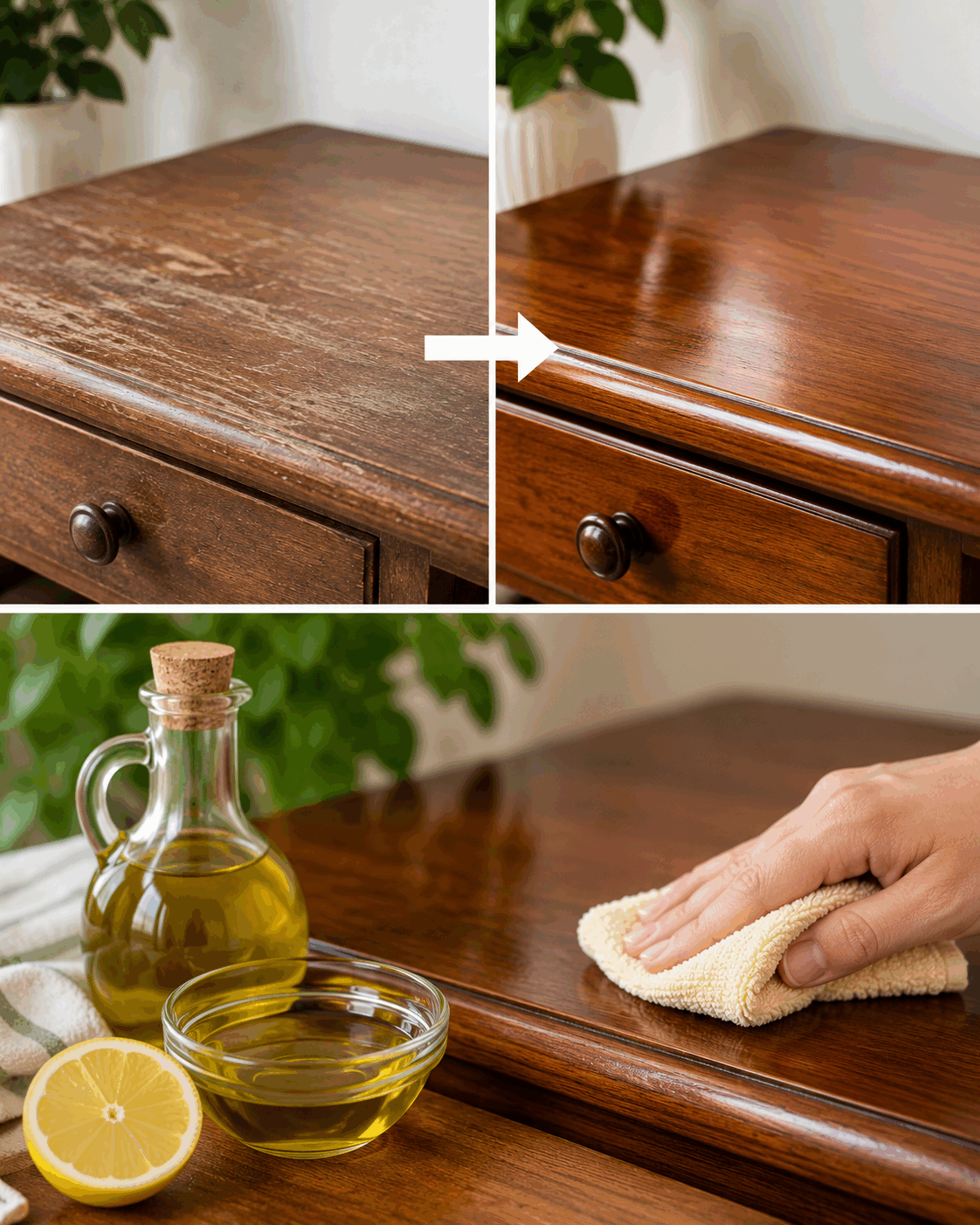 Este ingrediente que ya tienes en casa transforma tus muebles