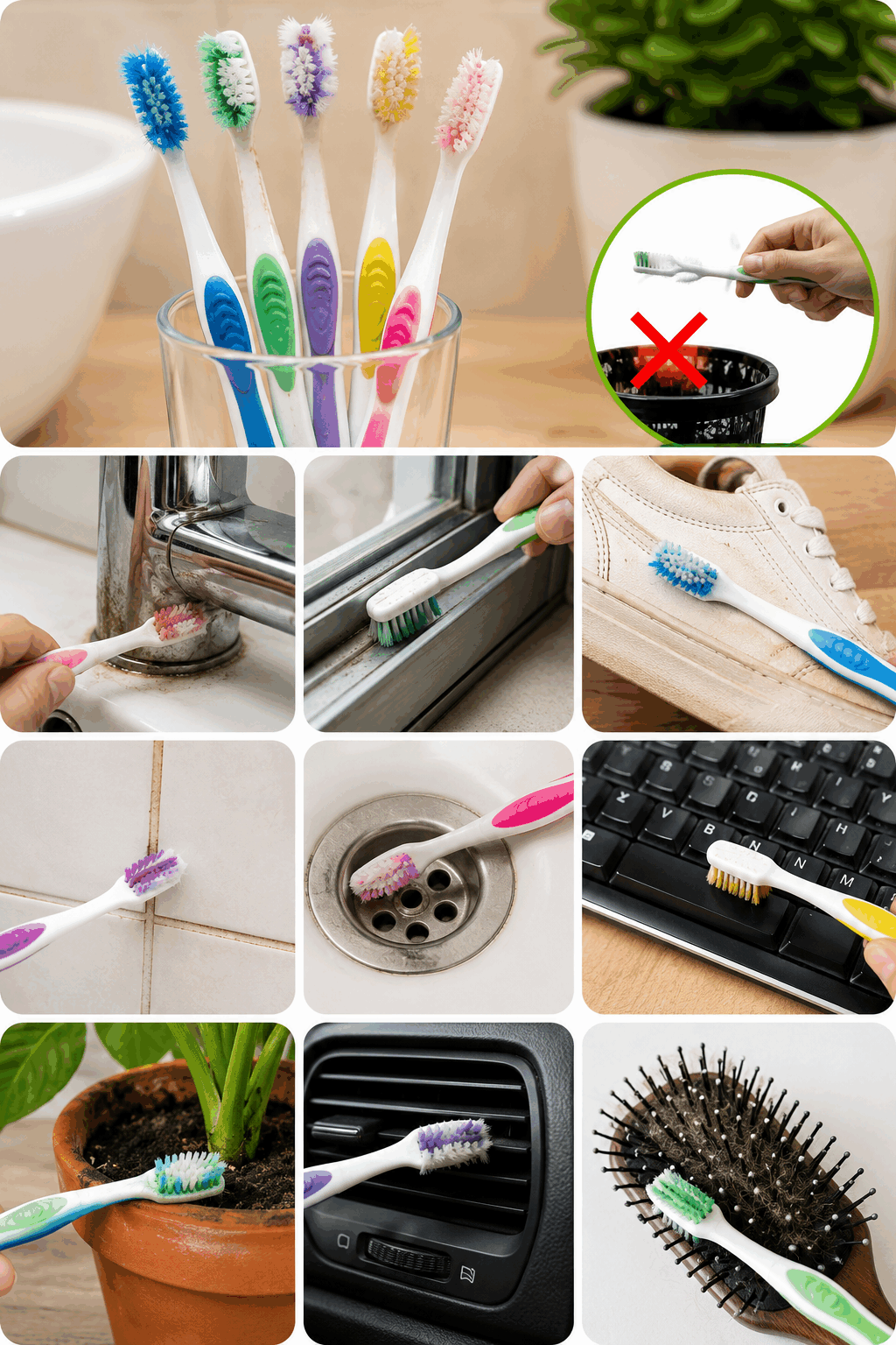 No tires los cepillos de dientes viejos: estos trucos para el hogar te sorprenderán