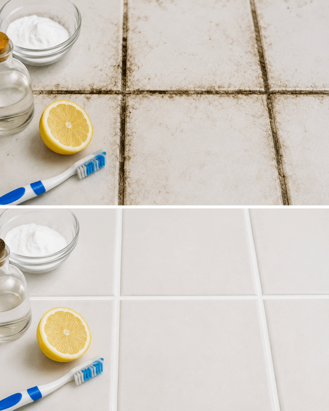 Con este método natural, las juntas de los azulejos vuelven a quedar blancas