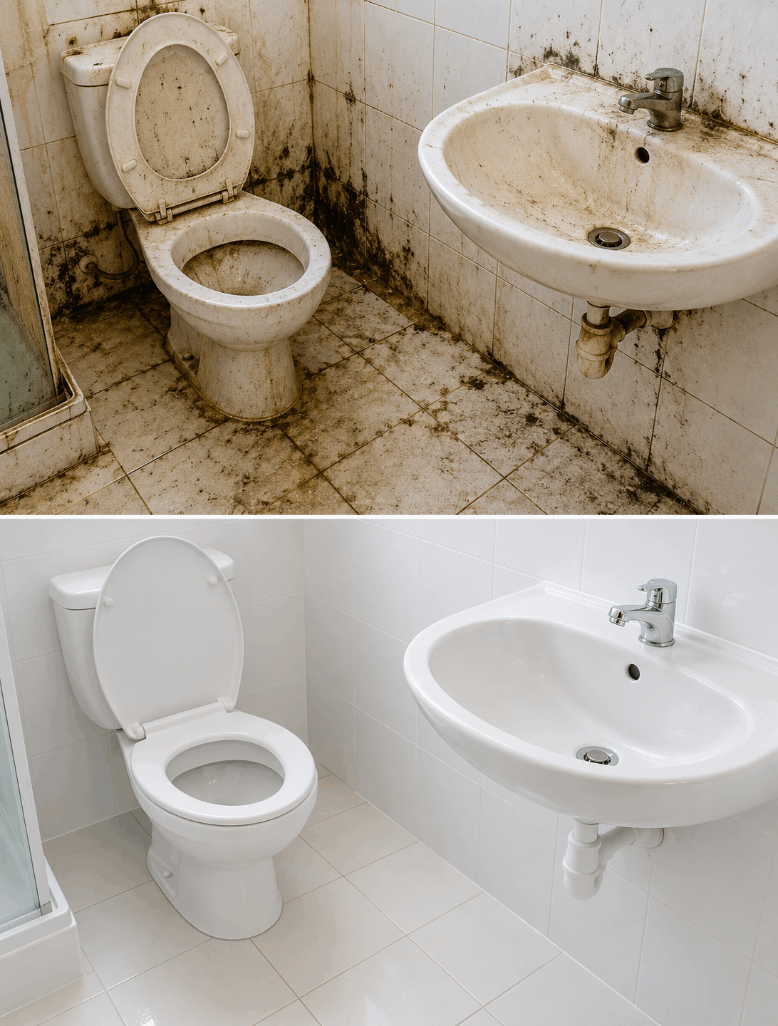 Nunca limpies el baño de esta manera