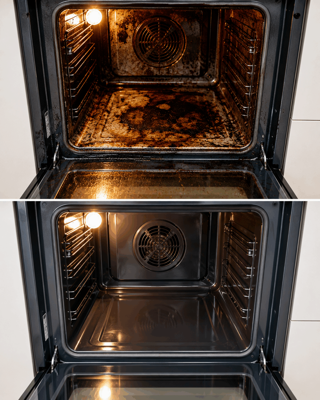 Nunca vuelvas a limpiar el horno así