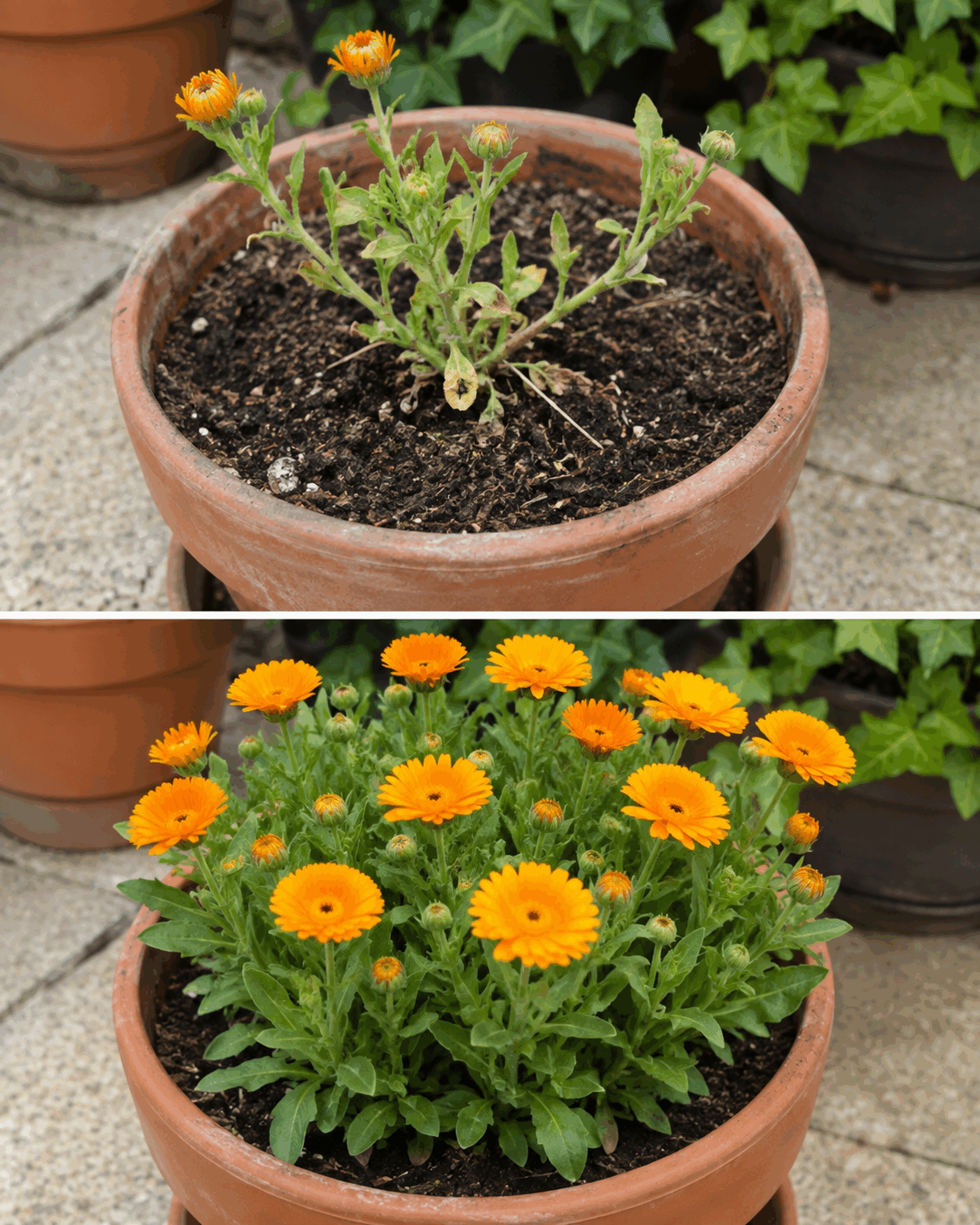 Así consigues que una planta de caléndula produzca muchas más ramificaciones y se llene de flores durante la temporada