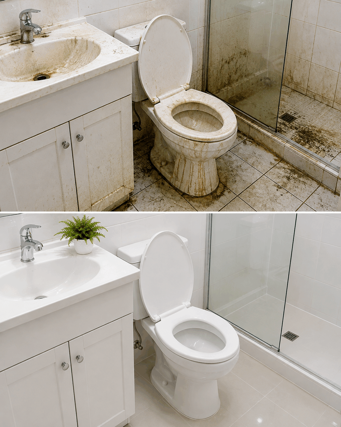 La mayoría limpia el baño de forma incorrecta: este método elimina la suciedad mucho mejor