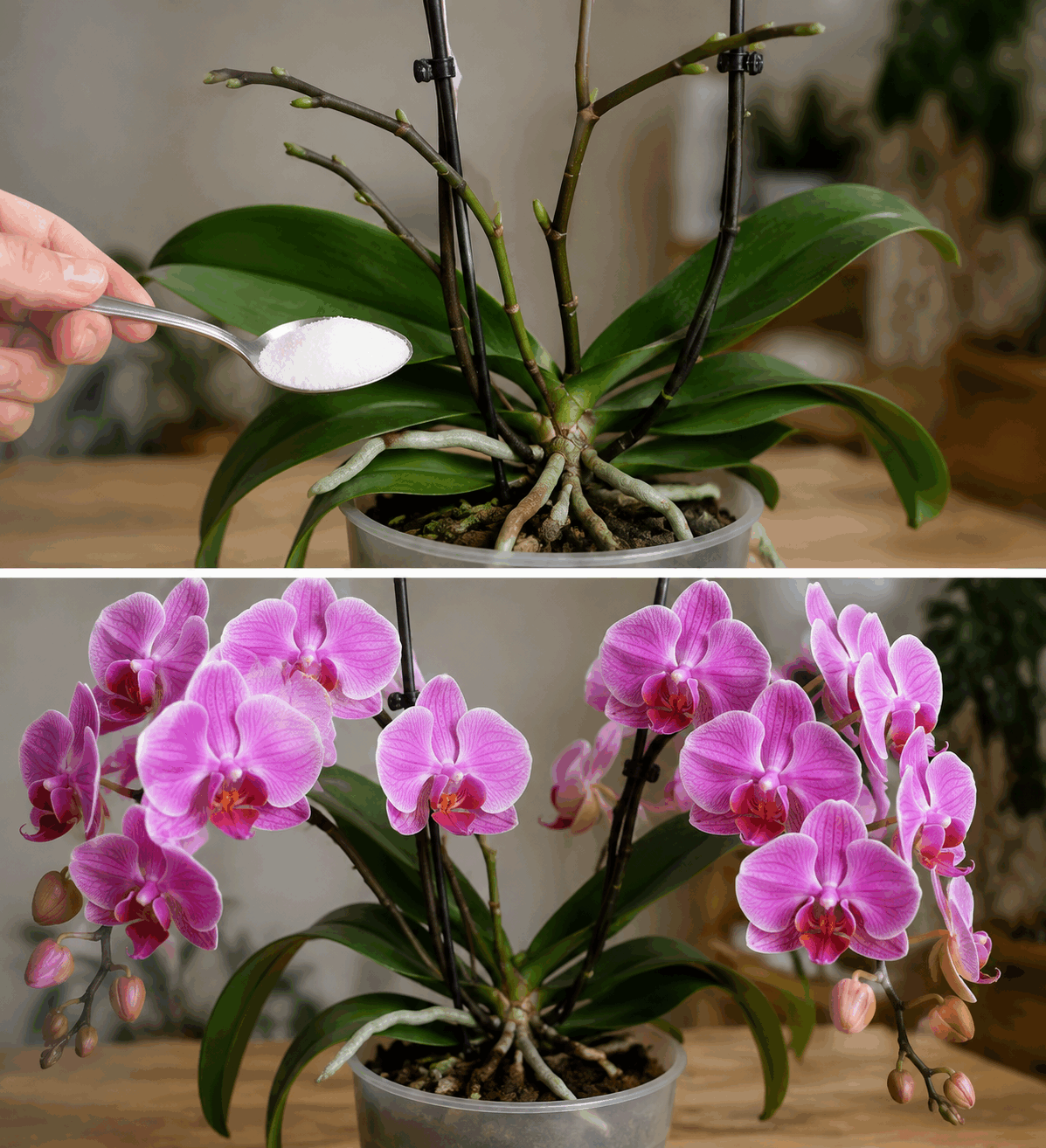 Este ingrediente de cocina ayuda a que las orquídeas vuelvan a florecer