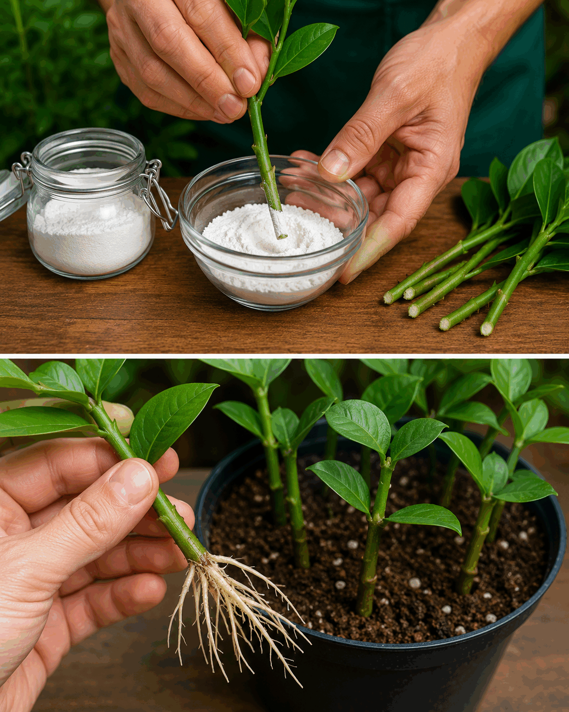 Cómo conseguir esquejes con raíces fuertes usando un ingrediente de cocina