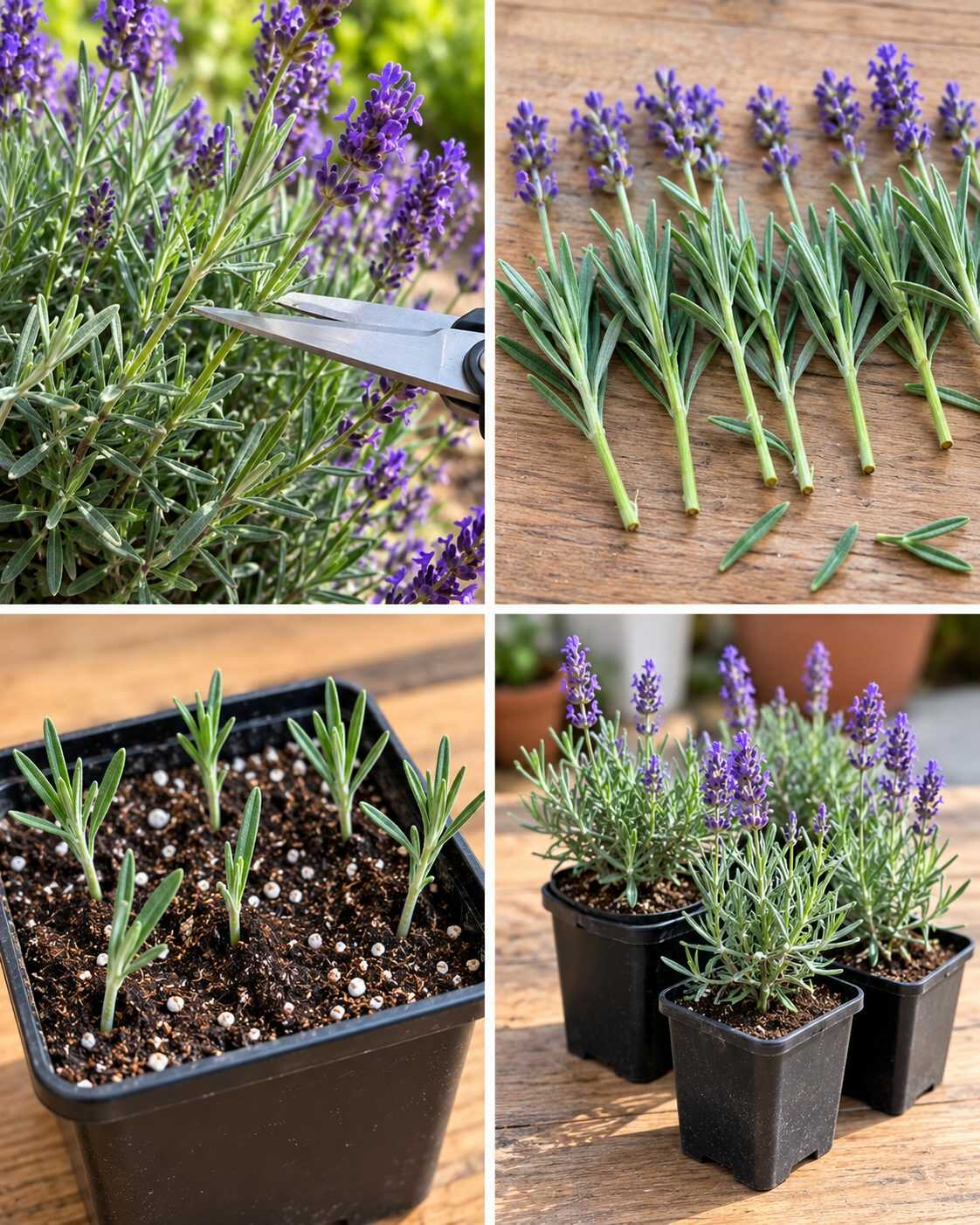 El sencillo método para multiplicar una planta de lavanda a partir de pequeños esquejes