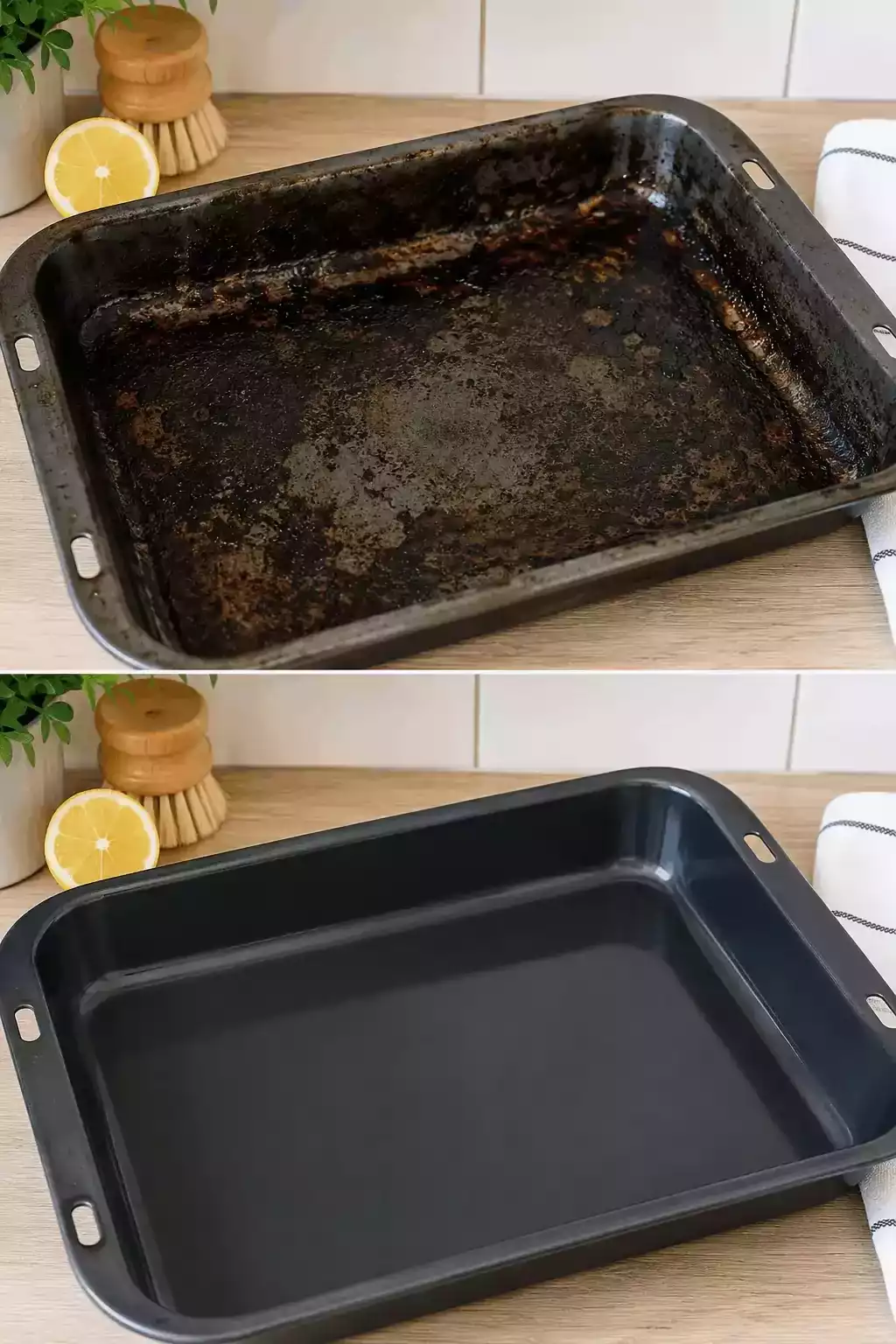 Cómo recuperar una bandeja de horno cubierta de grasa quemada y restos incrustados