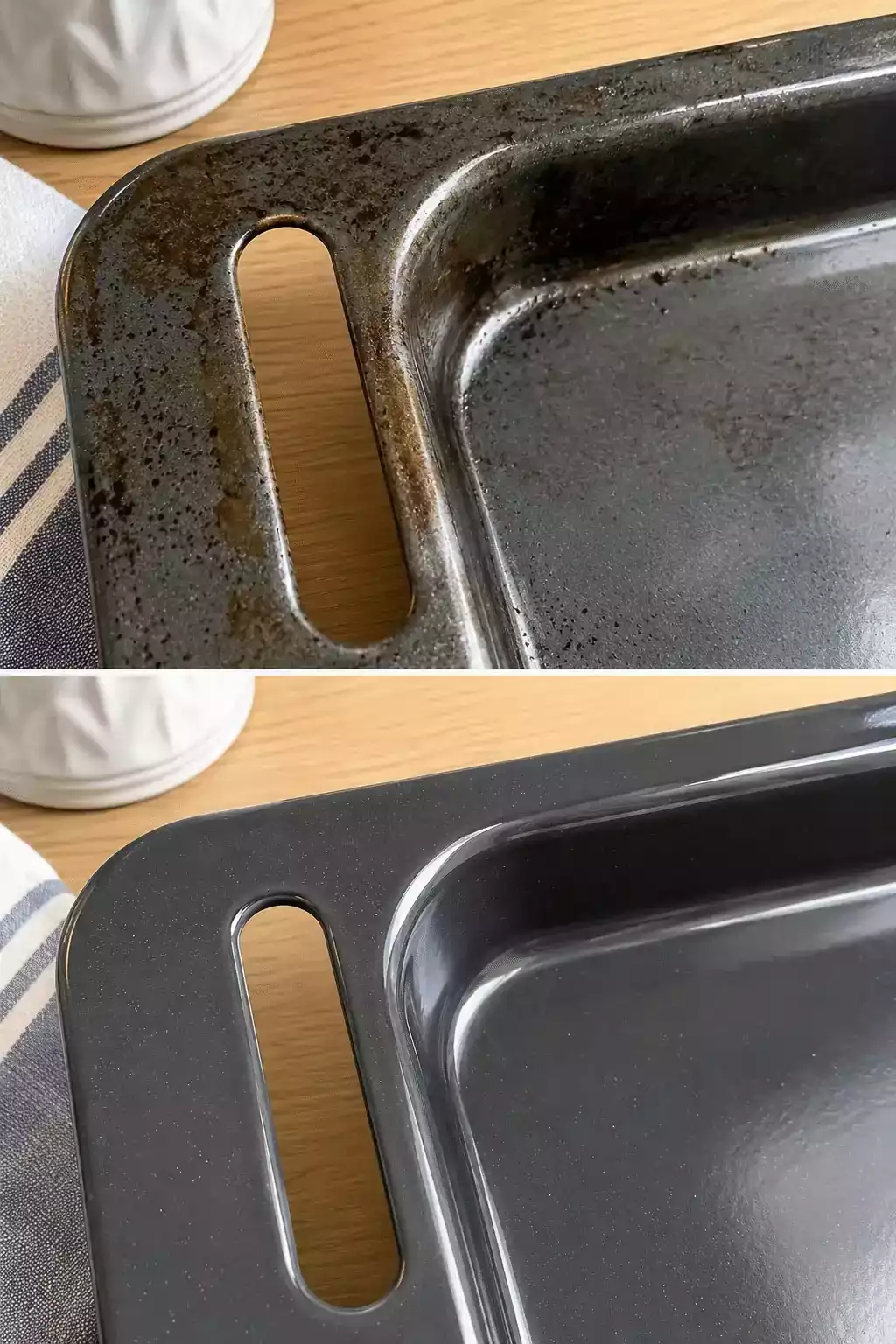Cómo recuperar una bandeja de horno con grasa quemada y suciedad incrustada