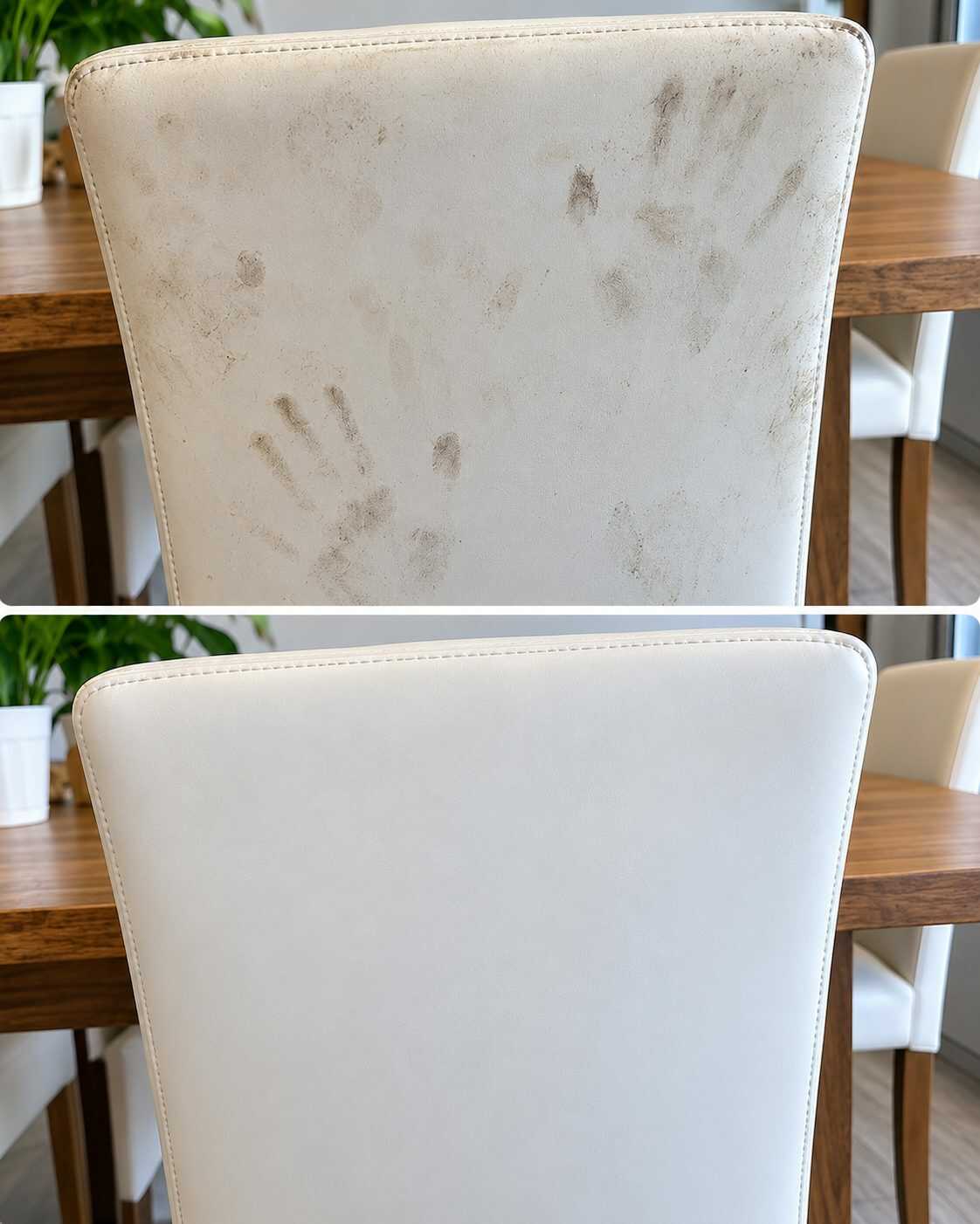 Cómo limpiar una silla de comedor cuando el respaldo acumula marcas de manos